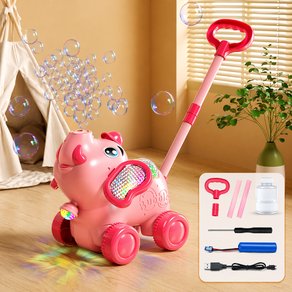 Bubble Blower Skjutvagn – Automatisk Bubbelmaskin | Utomhusleksak More For Mini