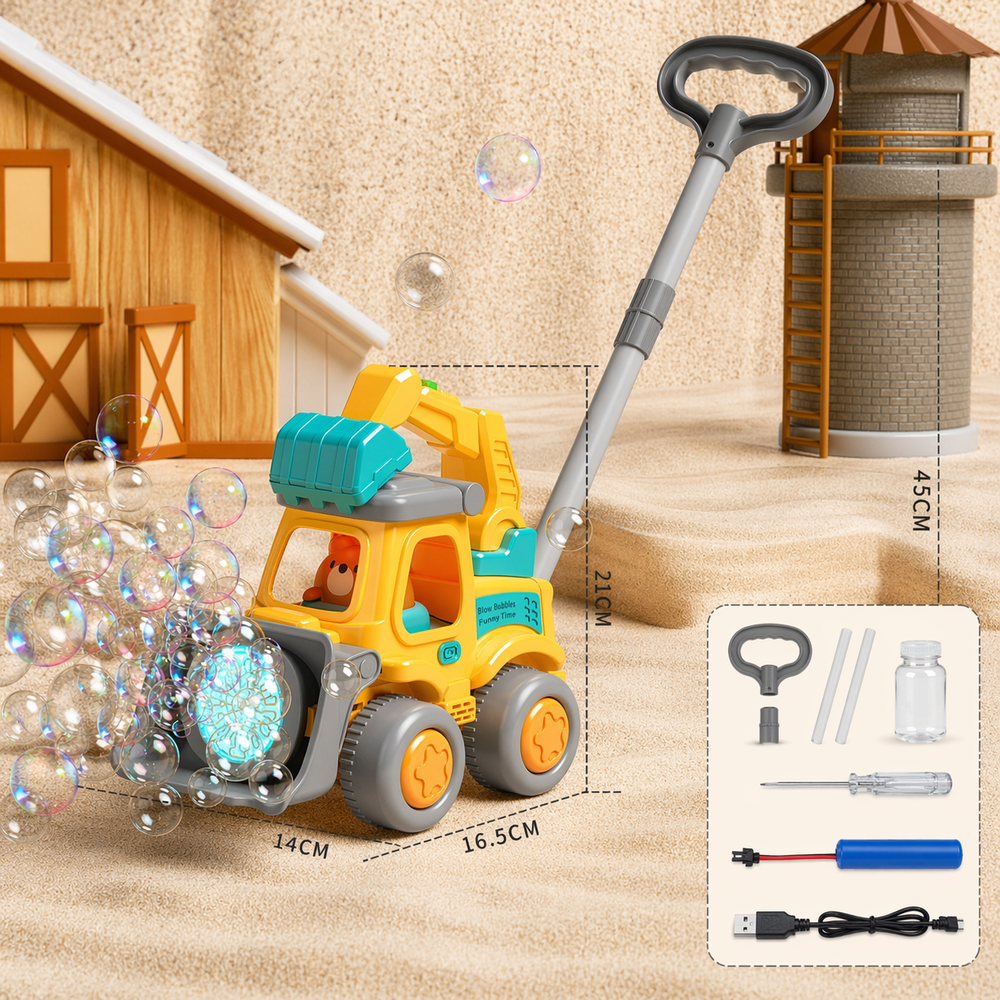 Bubble Blower Skjutvagn – Automatisk Bubbelmaskin | Utomhusleksak More For Mini