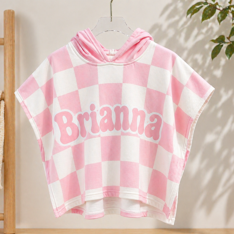 Personifierad Badkappa med Huva – Namn Broderat | Simning More For Mini