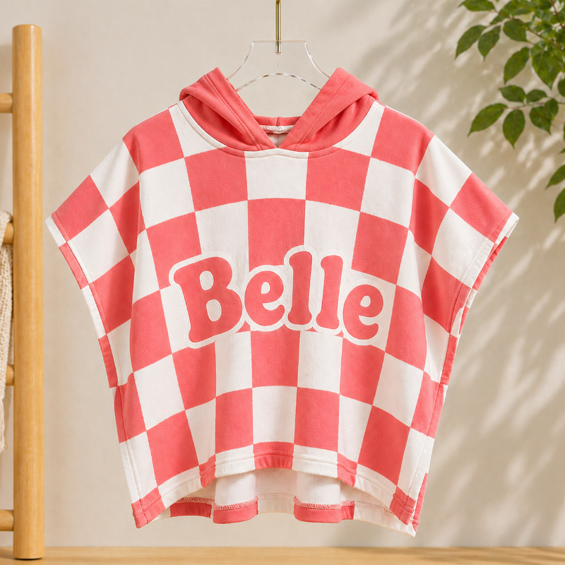 Personifierad Badkappa med Huva – Namn Broderat | Simning More For Mini