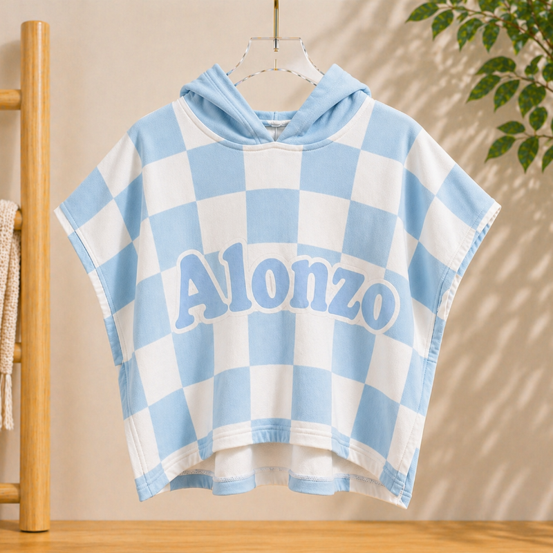 Personifierad Badkappa med Huva – Namn Broderat | Simning More For Mini