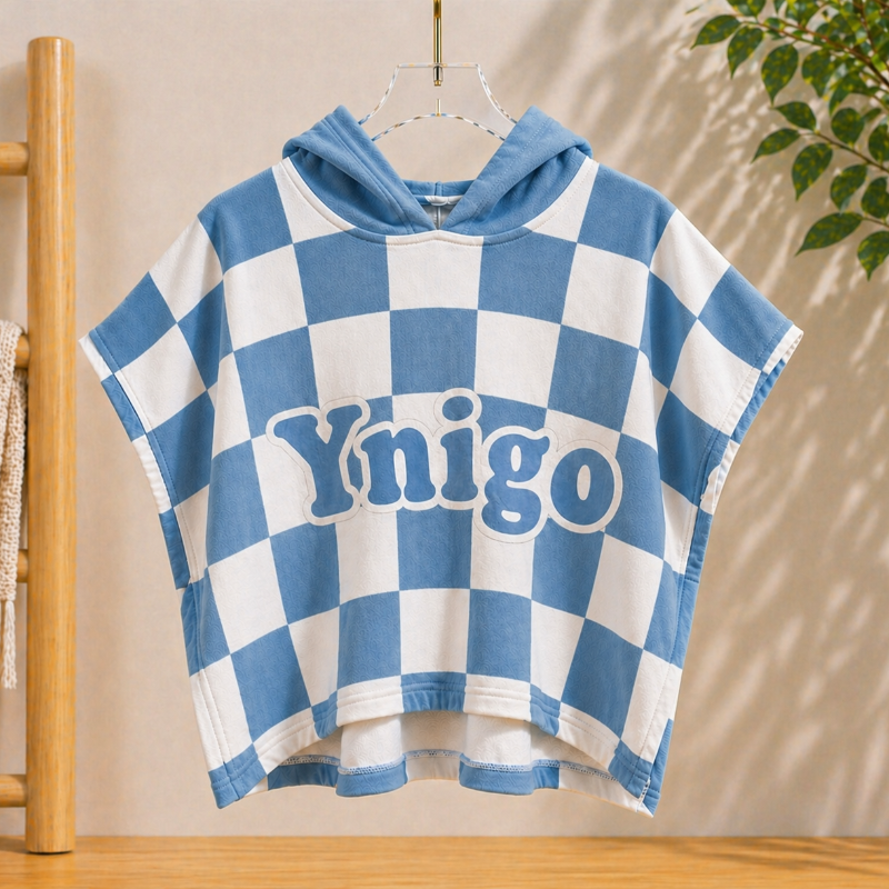 Personifierad Badkappa med Huva – Namn Broderat | Simning More For Mini