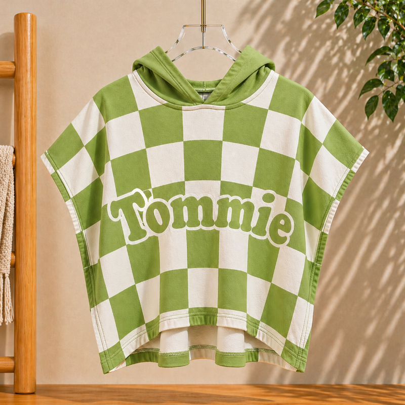 Personifierad Badkappa med Huva – Namn Broderat | Simning More For Mini