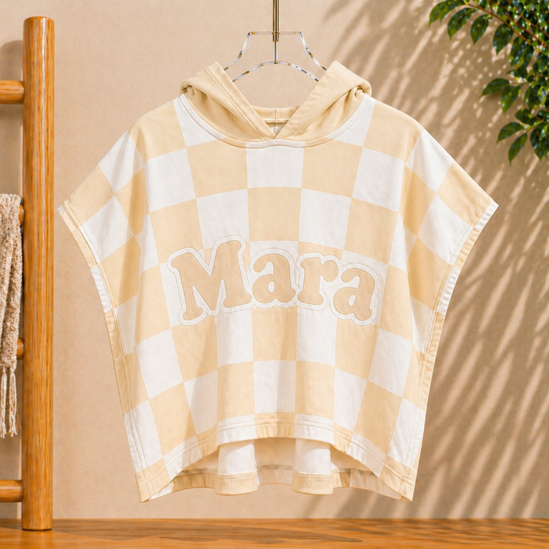 Personifierad Badkappa med Huva – Namn Broderat | Simning More For Mini