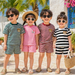 Randig 2-Delars Barnoutfit – Trendigt Set för Pojkar & Flickor More For Mini