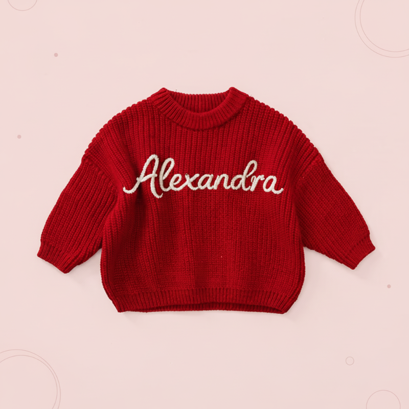 Personifierad Babytröja med Namn – Broderad & Mjuk | 0-5 år More For Mini