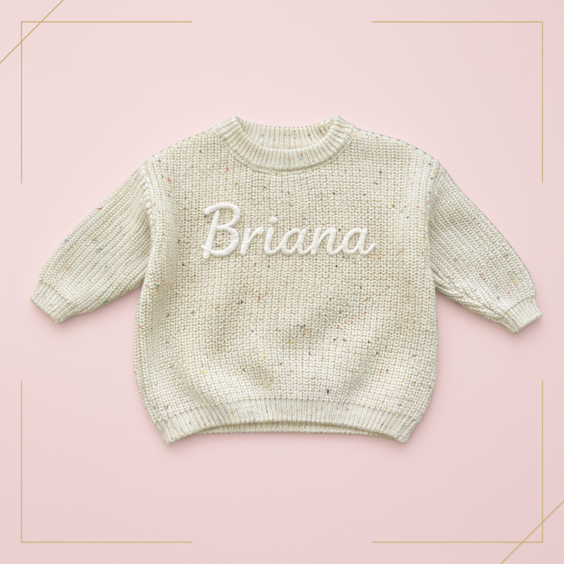 Personifierad Babytröja med Namn – Broderad & Mjuk | 0-5 år More For Mini