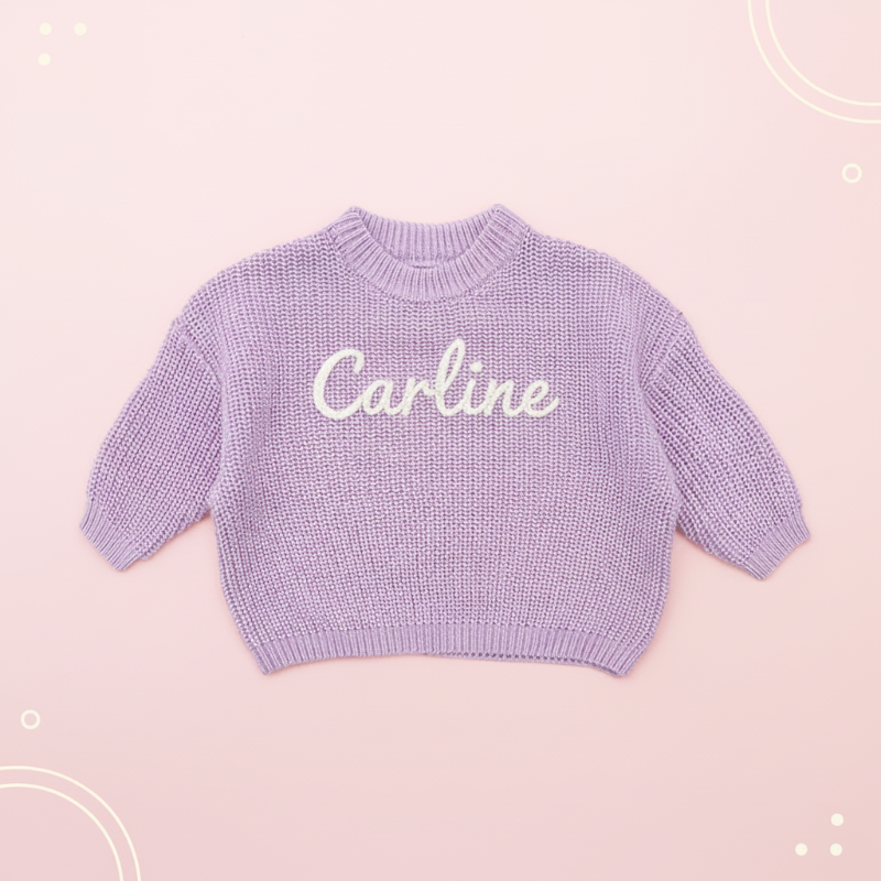Personifierad Babytröja med Namn – Broderad & Mjuk | 0-5 år More For Mini
