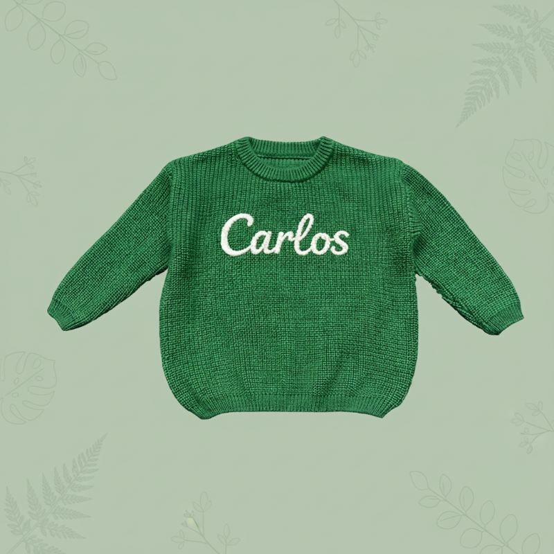 Personifierad Babytröja med Namn – Broderad & Mjuk | 0-5 år More For Mini