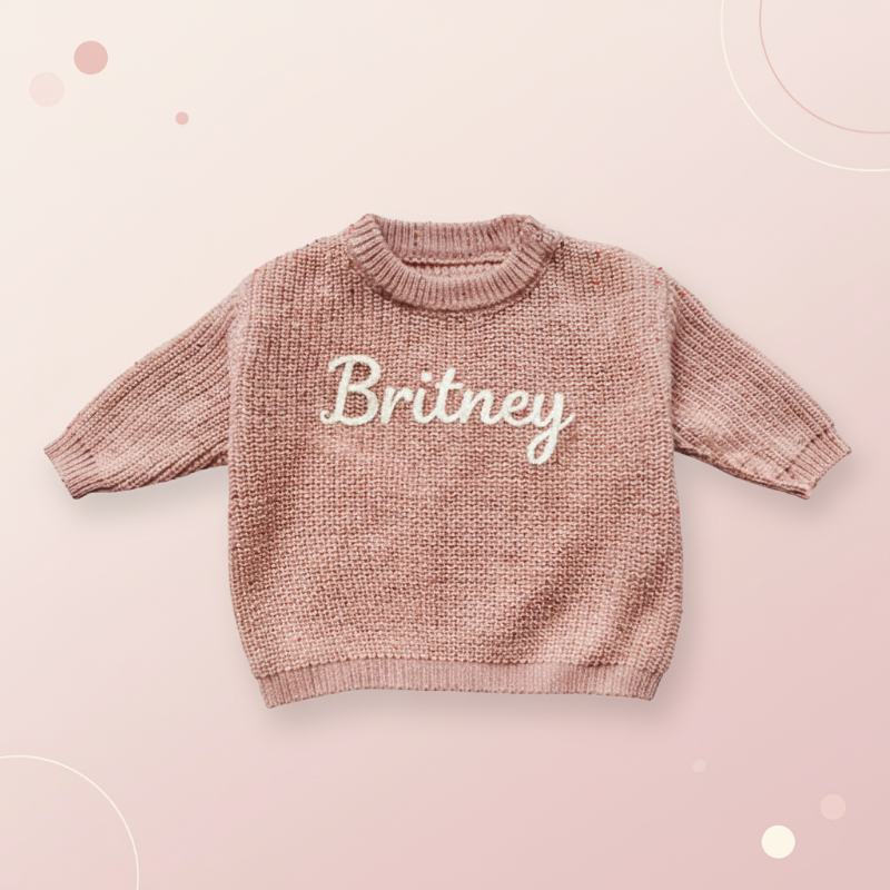 Personifierad Babytröja med Namn – Broderad & Mjuk | 0-5 år More For Mini