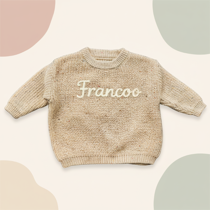 Personifierad Babytröja med Namn – Broderad & Mjuk | 0-5 år More For Mini