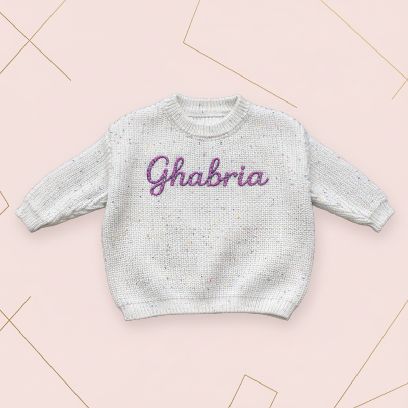 Personifierad Babytröja med Namn – Broderad & Mjuk | 0-5 år More For Mini