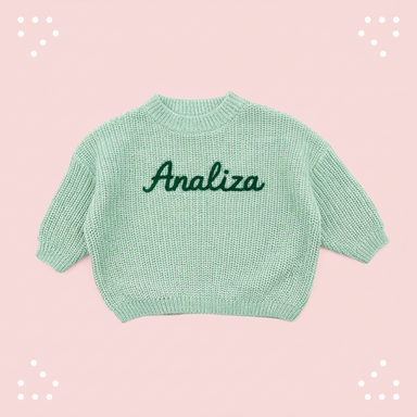 Personifierad Babytröja med Namn – Broderad & Mjuk | 0-5 år More For Mini