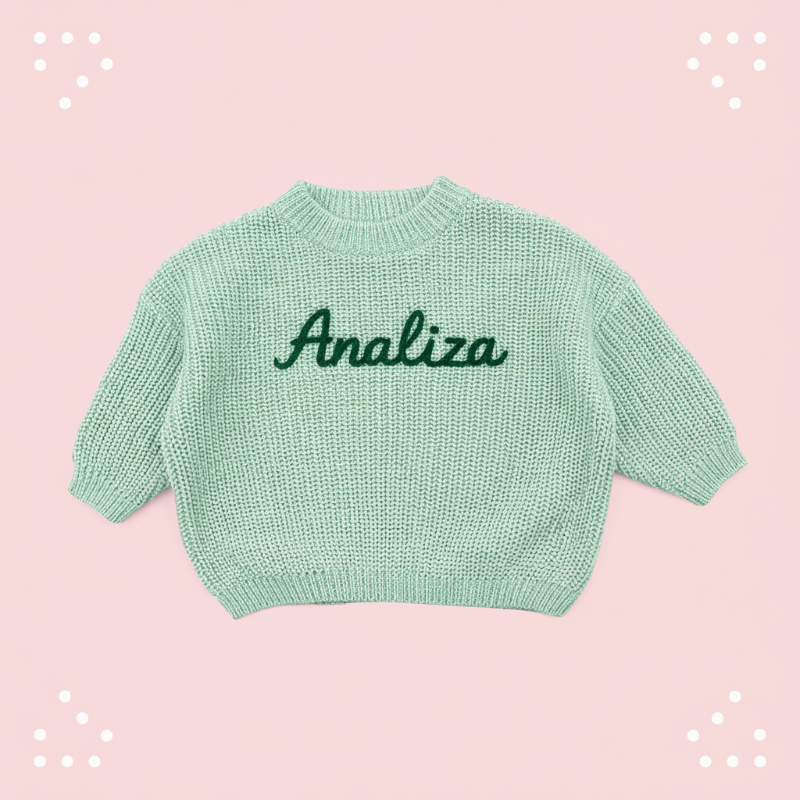 Personifierad Babytröja med Namn – Broderad & Mjuk | 0-5 år More For Mini