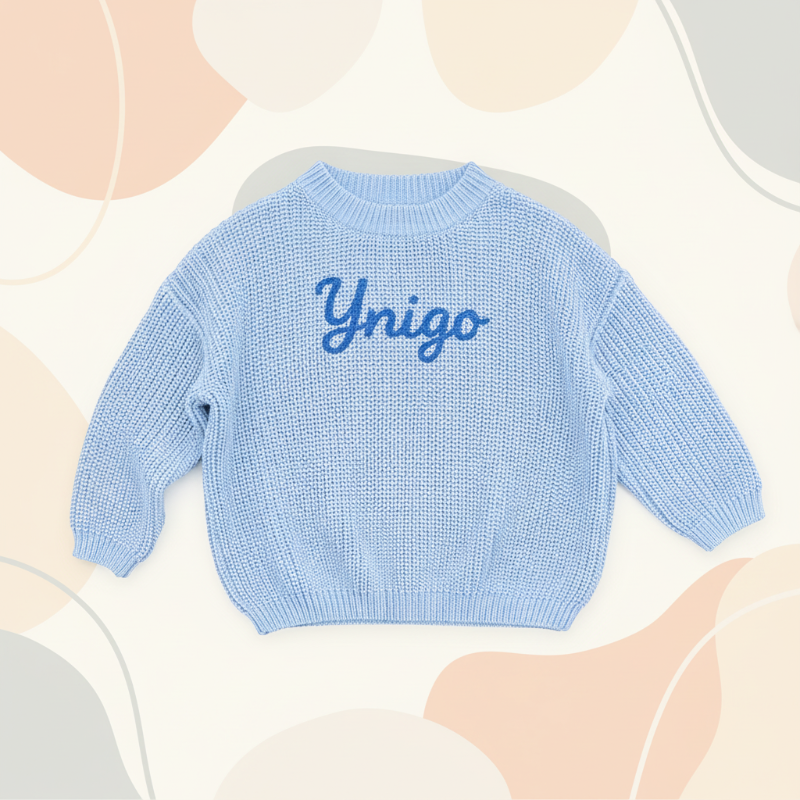 Personifierad Babytröja med Namn – Broderad & Mjuk | 0-5 år More For Mini