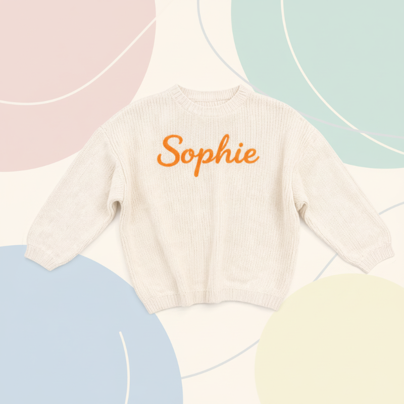 Personifierad Babytröja med Namn – Broderad & Mjuk | 0-5 år More For Mini