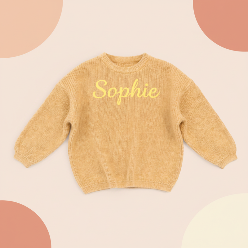 Personifierad Babytröja med Namn – Broderad & Mjuk | 0-5 år More For Mini