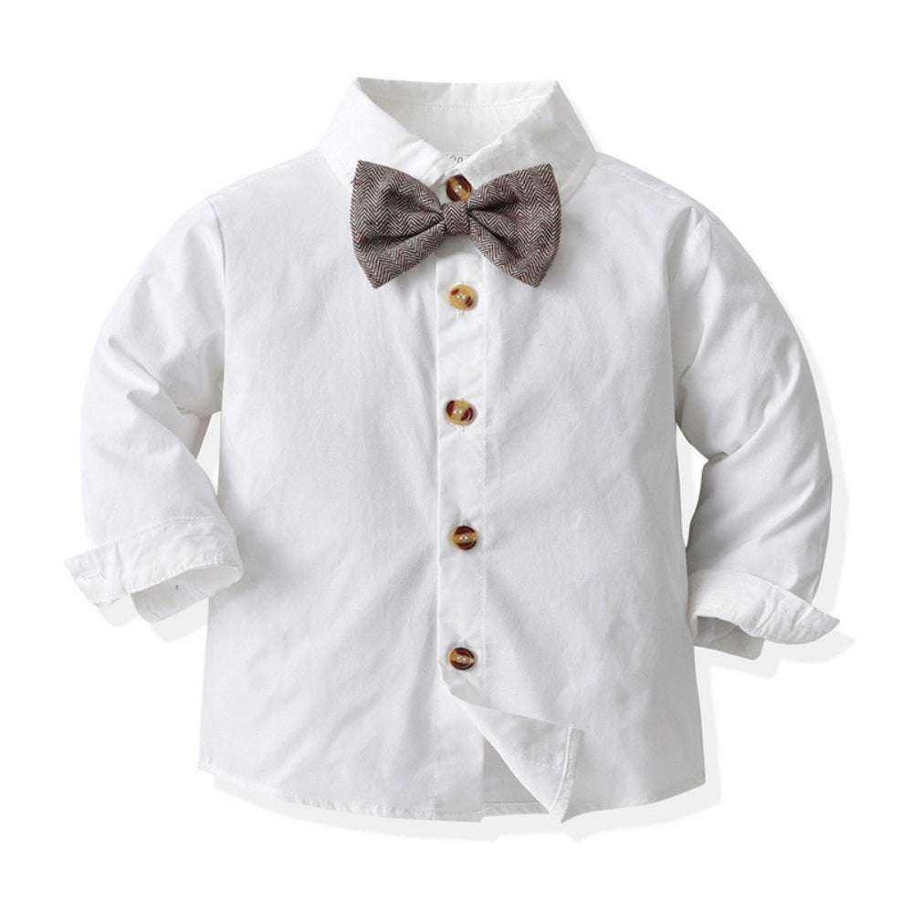 Barn Festoutfit Set Väst och Fluga – Småbarn 6M-6År More For Mini