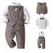 Barn Festoutfit Set Väst och Fluga – Småbarn 6M-6År More For Mini