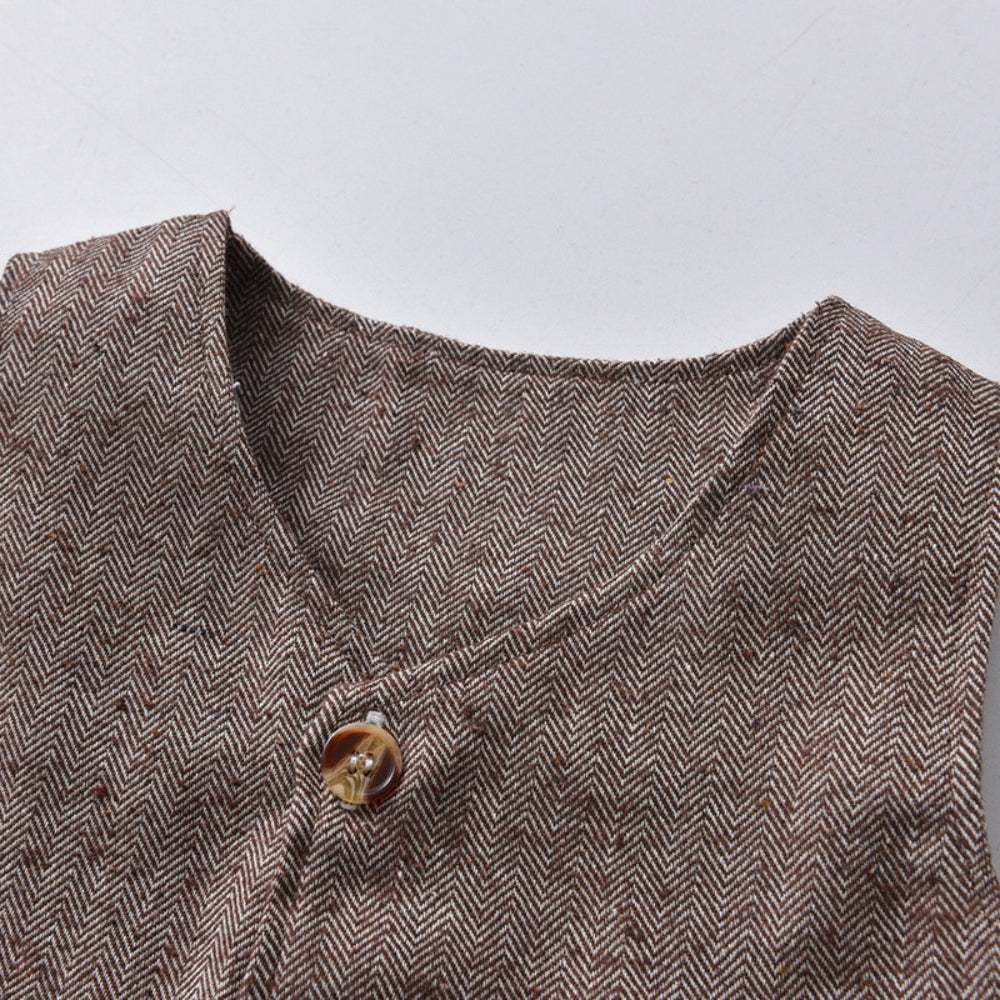 Barn Festoutfit Set Väst och Fluga – Småbarn 6M-6År More For Mini
