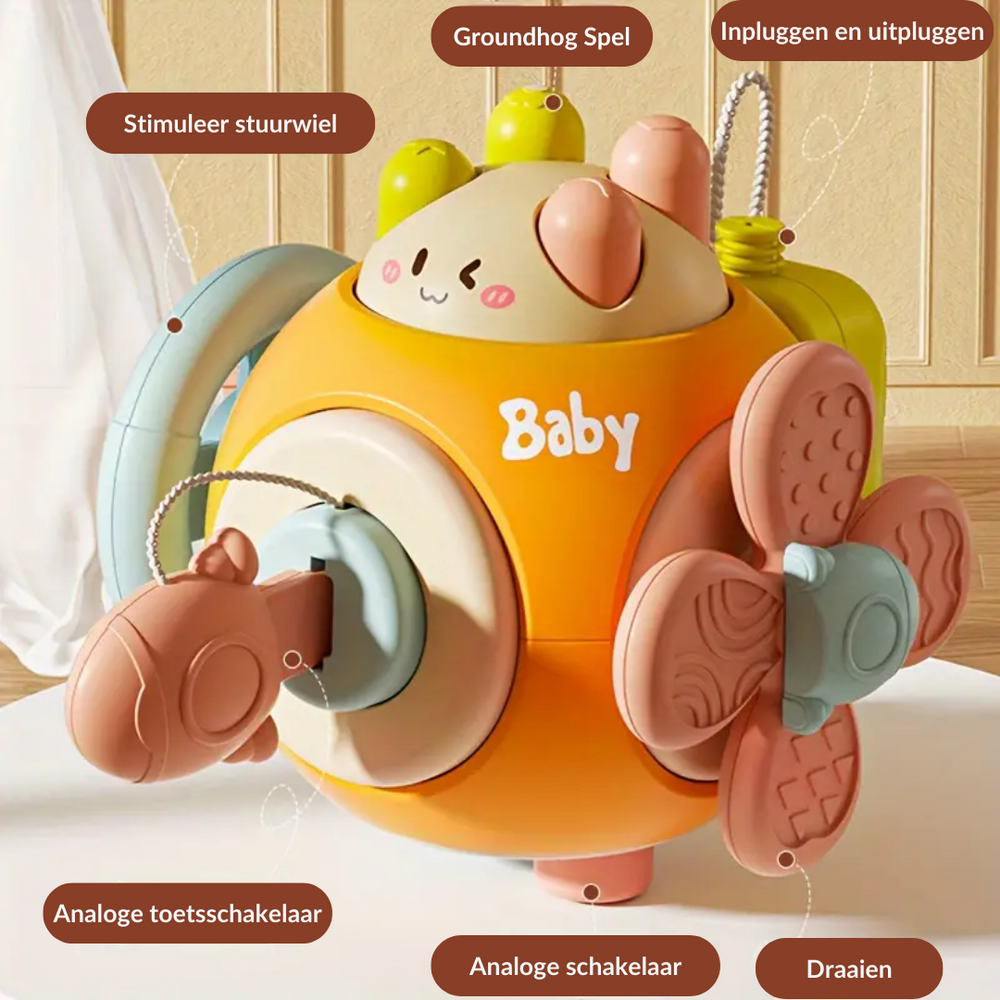 Montessori Fun Ball – Educatieve Baby Bal voor Sensorische Ontwikkeling & Fijne Motoriek More For Mini