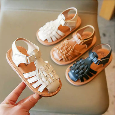Geweven Kindersandalen – Maat 21-29 | Lichtgewicht & Ademend | Klittenband & Antislipzool More For Mini