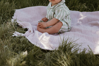 Baby sommarset 0–3 år – Randig tröja och shorts i bomull | Unisex outfit More For Mini