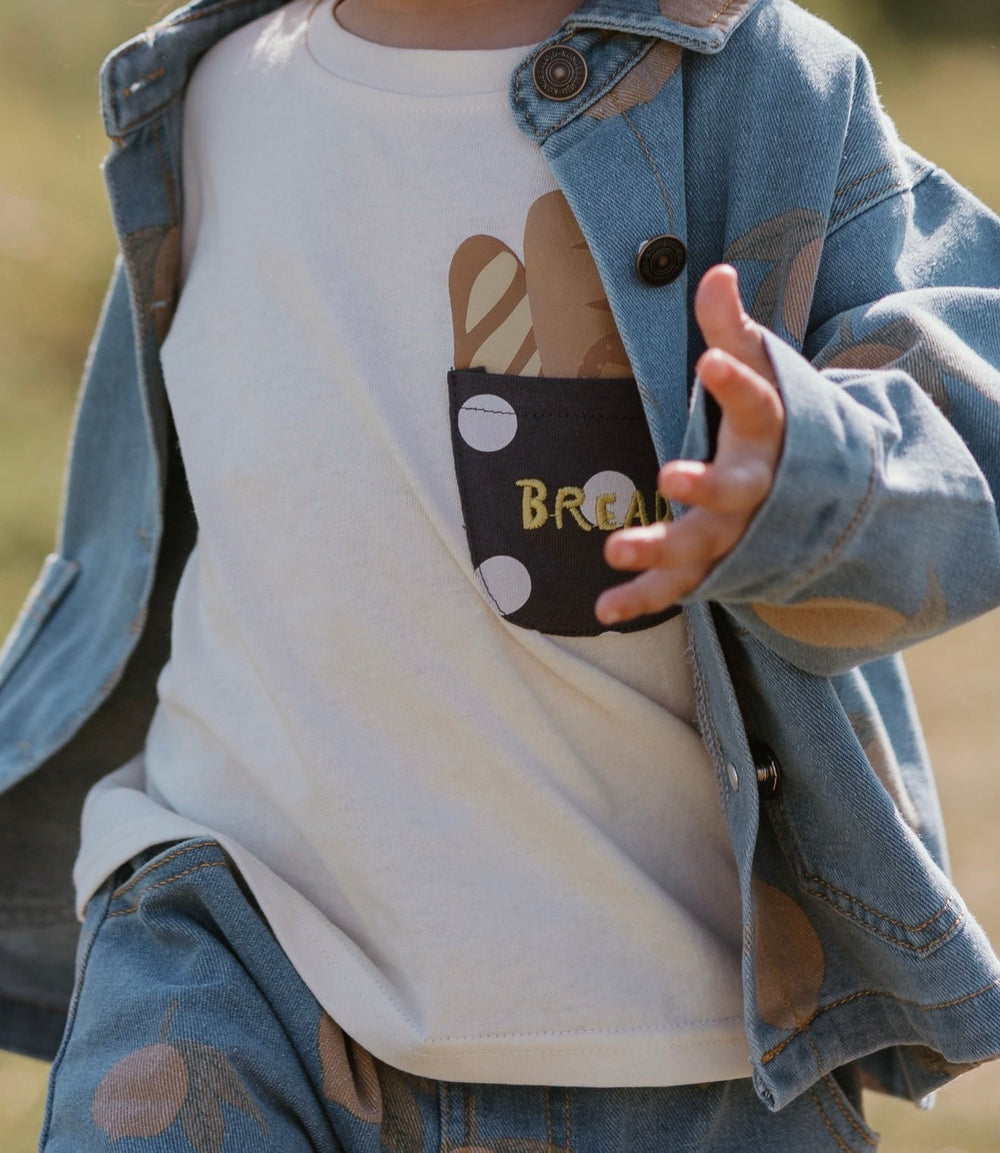 Barn-T-shirt Stångbröd – Mjuk bomull & bekväm | Storlek 0–8 år More For Mini