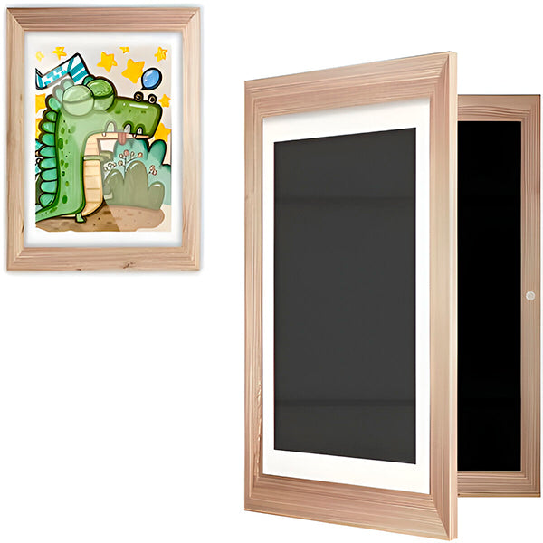 Stevig Kunstframe voor Kinderen | Bewaar & Toon Creatieve Kunstwerken | Duurzaam Houten Fotolijst More For Mini