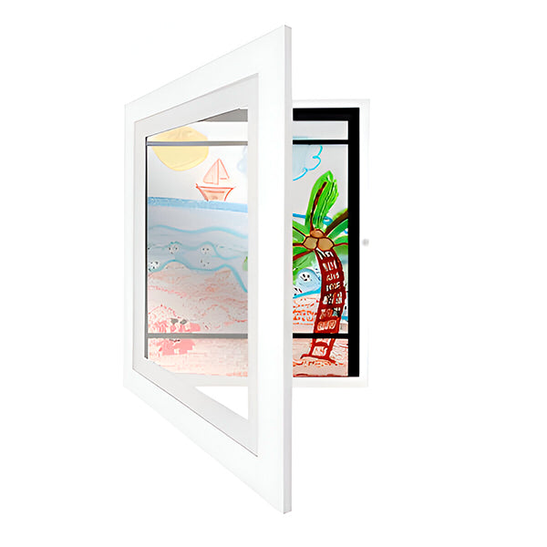 Stevig Kunstframe voor Kinderen | Bewaar & Toon Creatieve Kunstwerken | Duurzaam Houten Fotolijst More For Mini