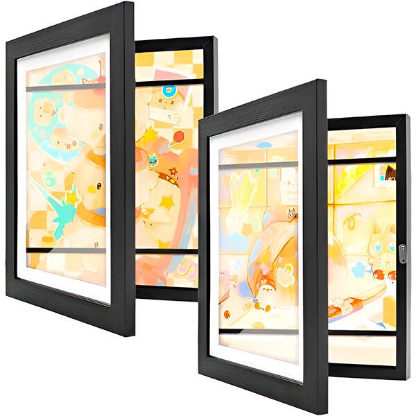 Stevig Kunstframe voor Kinderen | Bewaar & Toon Creatieve Kunstwerken | Duurzaam Houten Fotolijst More For Mini