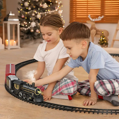 Ångtåg Leksaksset för Barn – Klassisk Järnvägsbana med Lok och Vagnar – RailRover från KinderKraft More For Mini