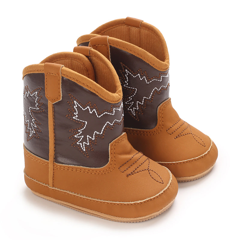 Baby Cowboylaarsjes Meisje – Zachte Franjelaarsjes met Antislip Zool (0–2 Jaar) More For Mini