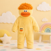 Onesie för barn med monsterdesign och huva – mjukt tyg, rymlig passform | utklädningsdräkt