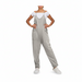 Gravidjumpsuit med stora fickor – ledig passform, stretchig bomullsmix | mammakläder