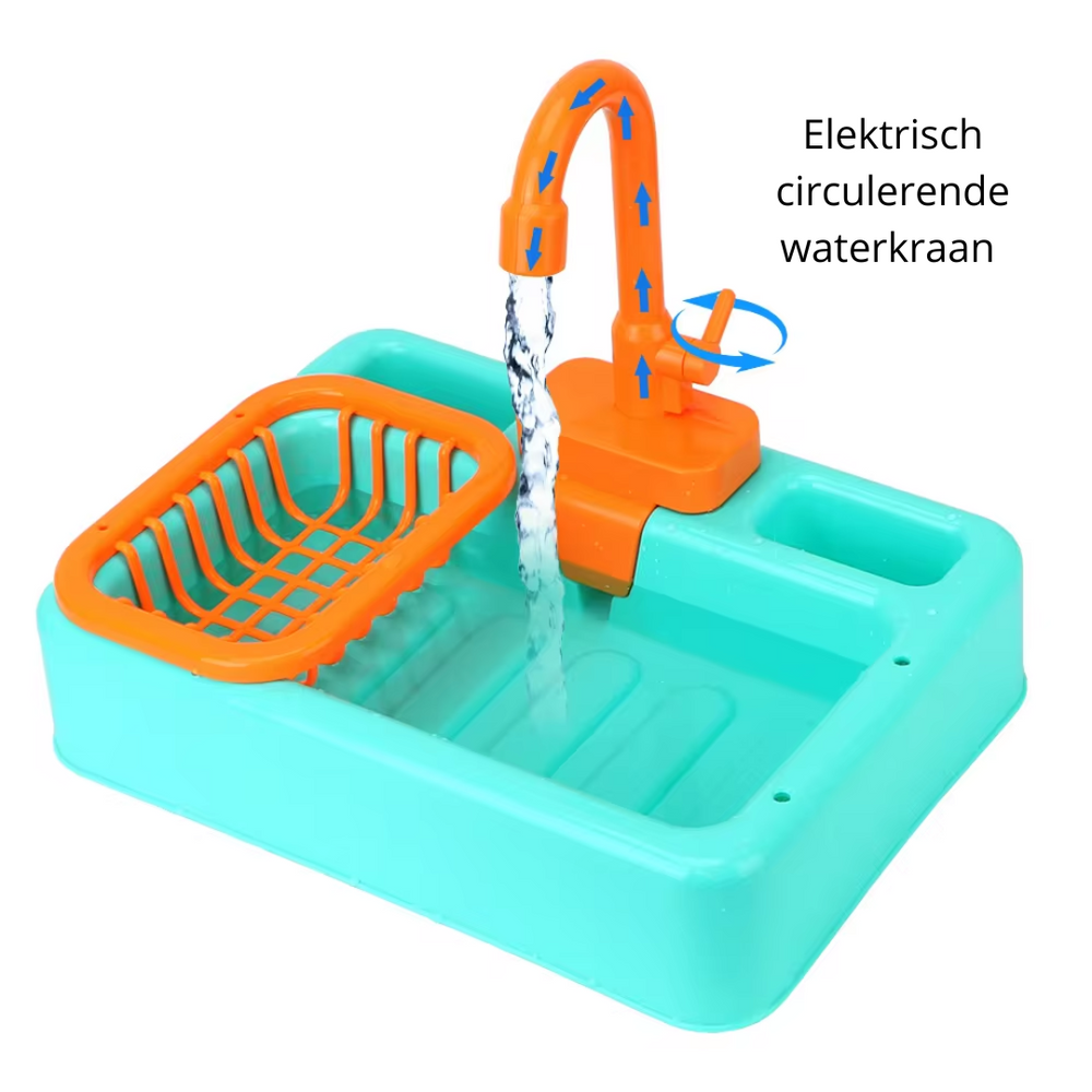 AquaPlay Avloppsränna med Strömmande Vattenkran – Pedagogisk Leksak för Barn, Lärorik och Rolig More For Mini