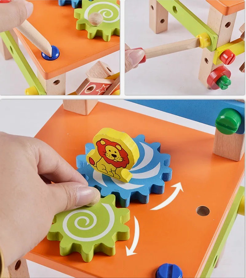 Montessori Träbyggstol – Pedagogiskt Leksak för Småbarn | MiniMaker Arbetsstol More For Mini