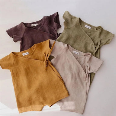 Linnen Baby Romper Zomer – Ademend & Comfortabel | Unisex Baby Kleding More For Mini