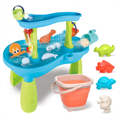 Vattensbord för Småbarn med 13 Tillbehör – Stimulerar Lek & Utveckling – AquaJoy More For Mini