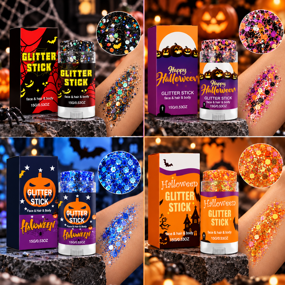 Glitterstick för ansikte, hår och kropp – vridbar, 15 g, från 3 år | festglitter