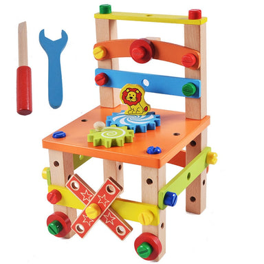 Montessori Träbyggstol – Pedagogiskt Leksak för Småbarn | MiniMaker Arbetsstol More For Mini