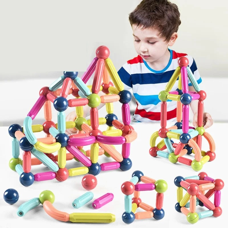 Magnetiska Byggklossar för Barn – Kreativt & Pedagogiskt Leksak från 3 År More For Mini