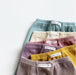 Legging met Ribbels - Meisjes, Beige/Bruin/Blauw/Roze/Geel, Katoen, Maat 0-2 Jaar-More For Mini