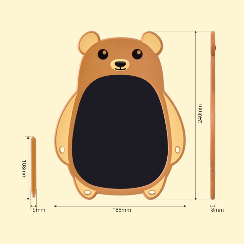 Herbruikbaar LCD Tekenbord voor Kinderen – Dierenvorm | GlowCritter Tekenpad More For Mini