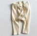 Legging met Ribbels - Meisjes, Beige/Bruin/Blauw/Roze/Geel, Katoen, Maat 0-2 Jaar-More For Mini