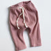 Legging met Ribbels - Meisjes, Beige/Bruin/Blauw/Roze/Geel, Katoen, Maat 0-2 Jaar-More For Mini