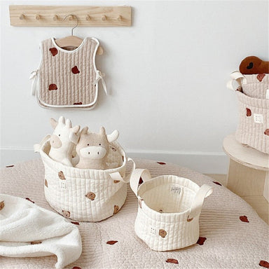 Opbergmand Babykamer – Zachte Katoenen Mand voor Luiers, Kleding & Speelgoed | SoftNest More For Mini