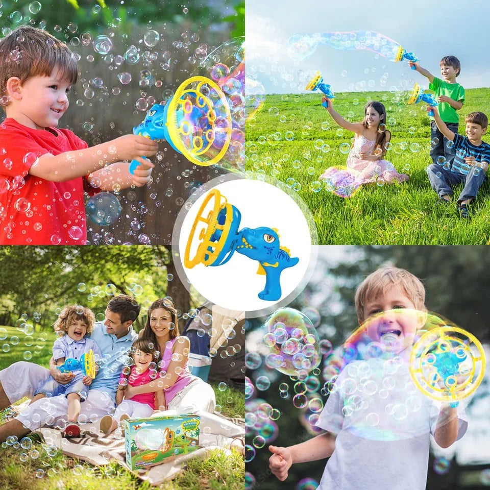 Dino Såpbubblemaskin för Barn – Automatisk Bubbelmaskin för Utomhusskoj från 3 År More For Mini