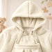 Bärjacka 2-i-1 för mamma och bebis – mjuk fleece, huva, dragkedja, fickor | babywearing-hoodie