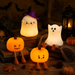 Halloween-nattlampa med mjukt stämningsljus – silikon, laddas via USB-C | barnrumslampa